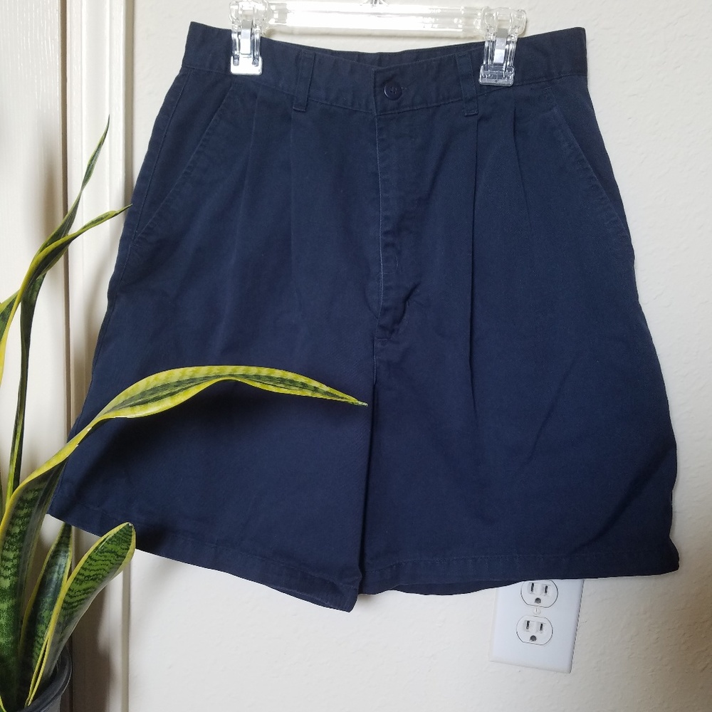 Premier International Navy Blue Bermuda shorts